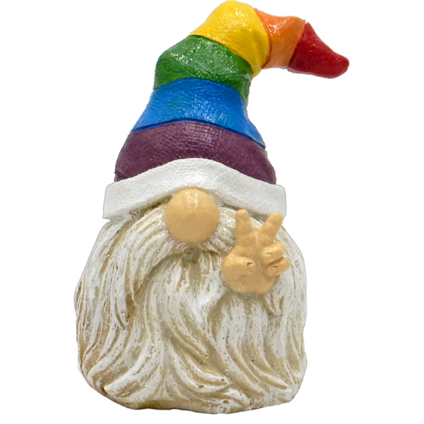 Blue Ribbon Exotic Ornaments Peace Gnome