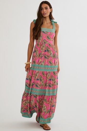 Charlotte Dress Capri Soleil Paisley