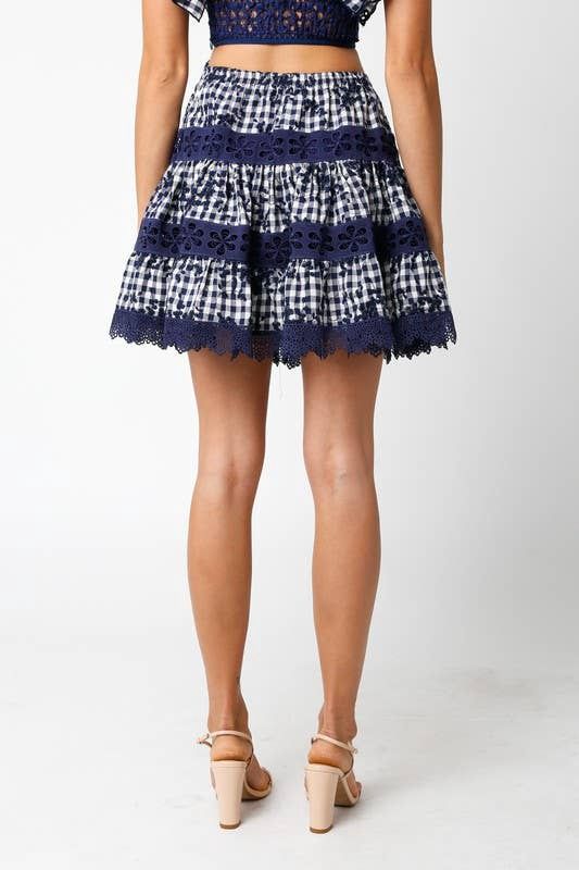 Nina Skirt, Color: Navy, Size: L