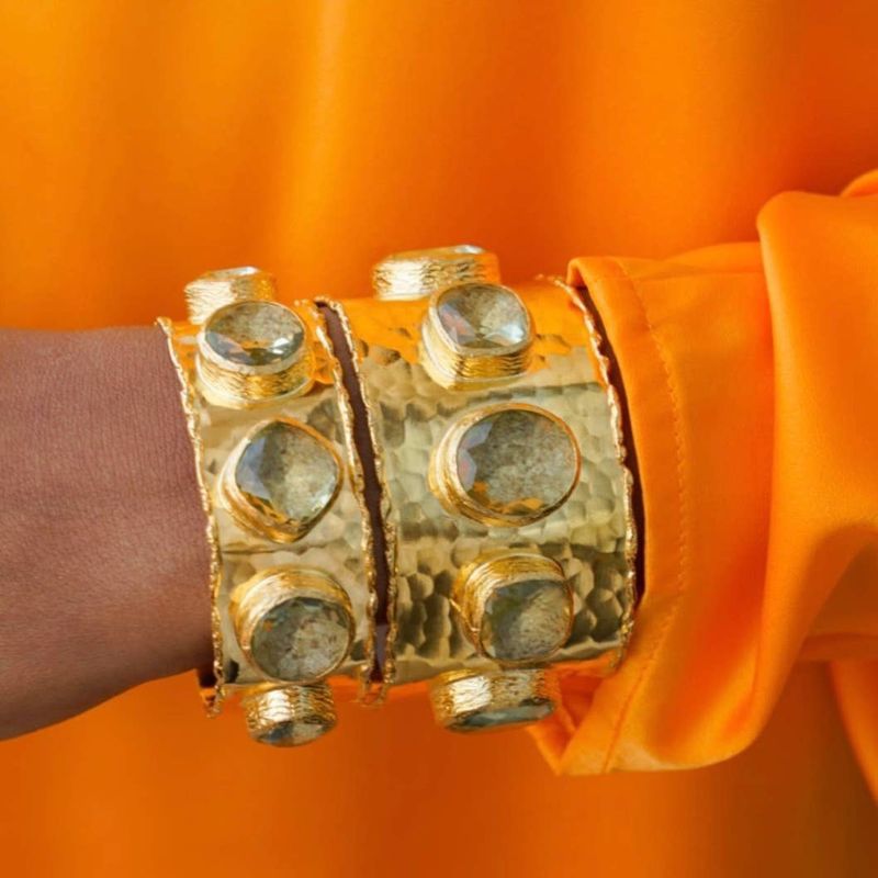 5-STONE NARROW CUFF