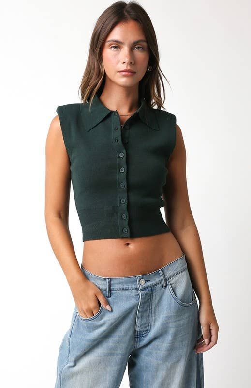Kathy Sweater, Color: Hunter Green, Size: L