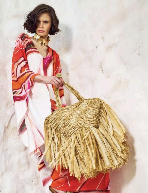 Verona Raffia Natural Crochet Tote Bag
