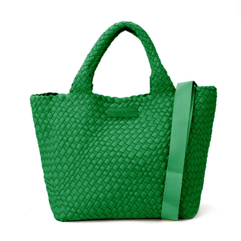 Classic Woven Tote - Kelly Green
