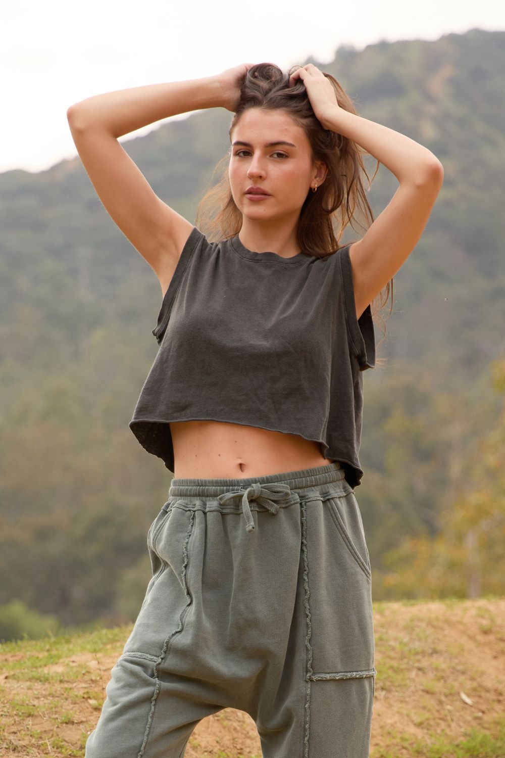 The Ana Tank, Color: Vintage Black, Size: L