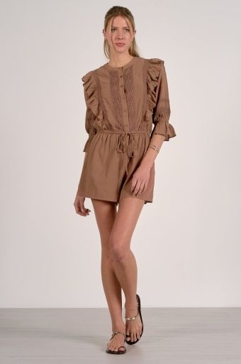 Hazelnut Ruffle Romper