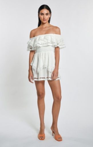 WYATT DRESS, Colour: WHITE, Size: XS
