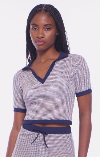 MILA TOP, Colour: CHATEAU BLEU, Size: XS