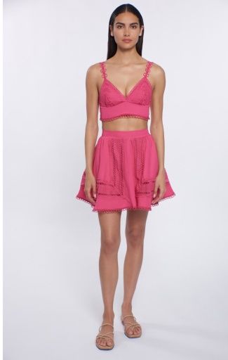 CELESTE SKIRT, Colour: PINK PASSION, Size: XS