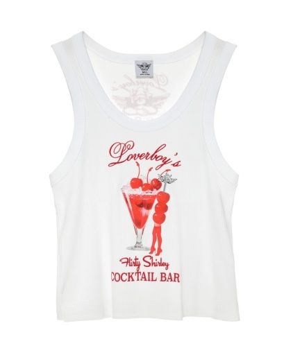 LOVERBOY FLIRTY SHIRLEY RANDY TANK, Size: XS/S
