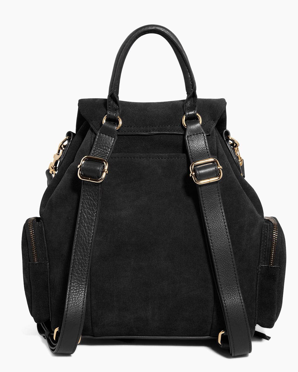 Away We Go Backpack, Color: Black Suede