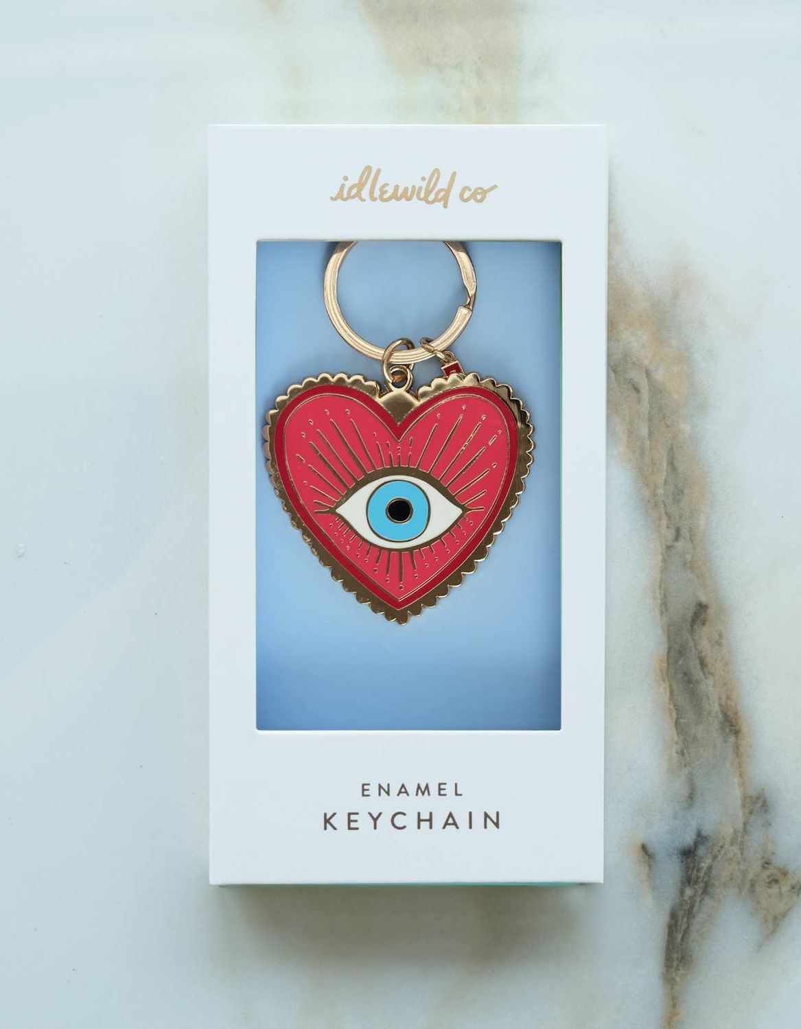Enamel Keychain | Mind's Eye Heart, Packaging: Gift Box