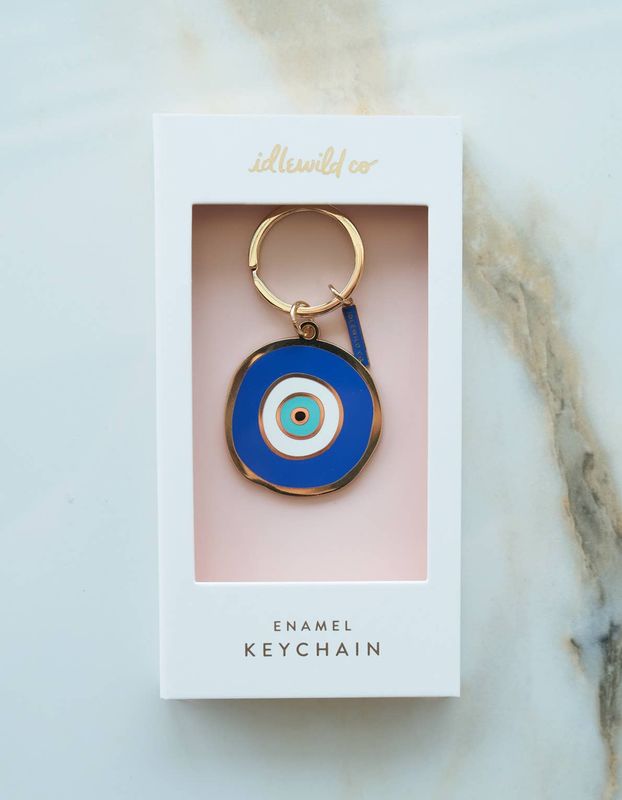 Enamel Keychain | Evil Eye