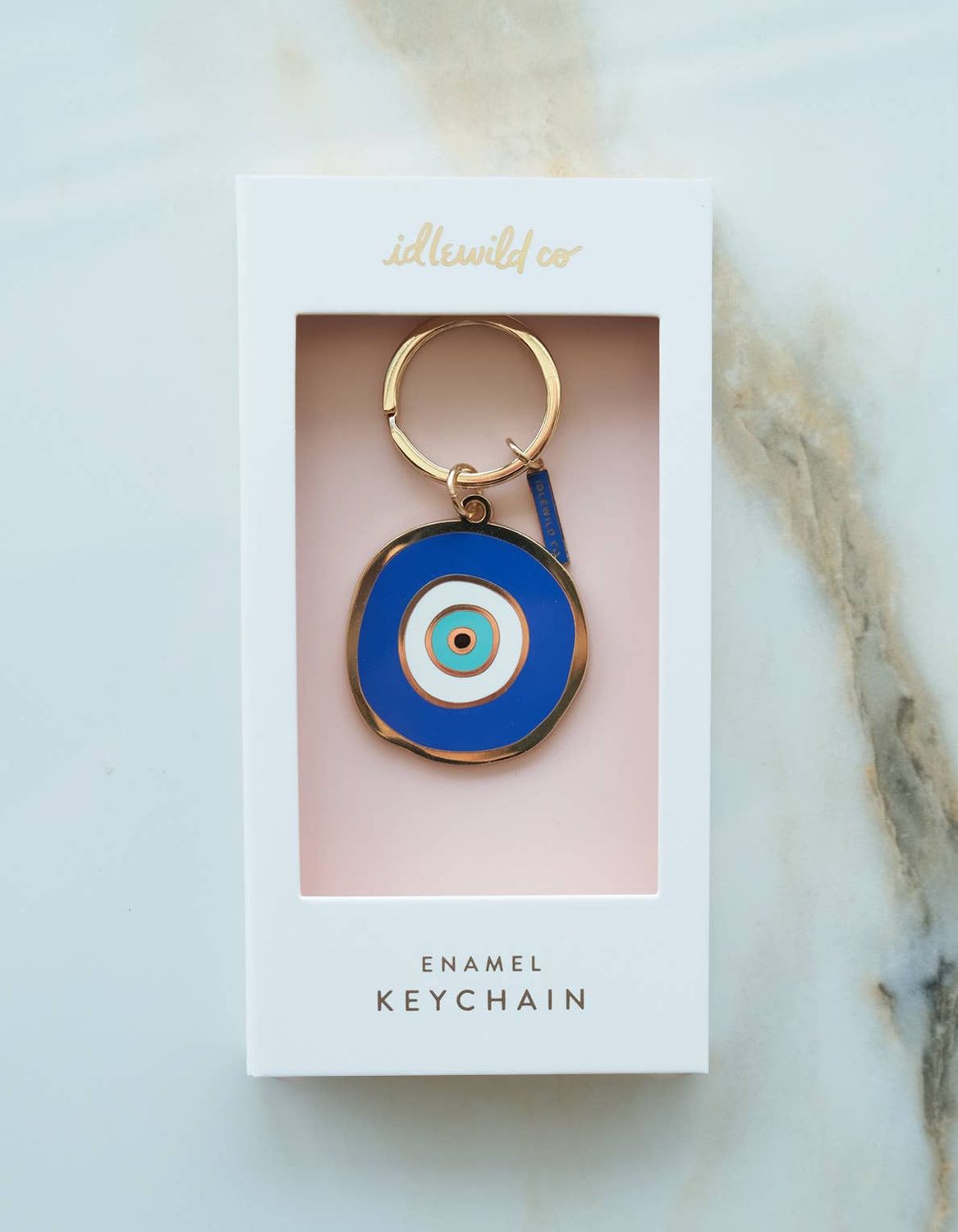 Enamel Keychain | Evil Eye, Packaging: Gift Boxed