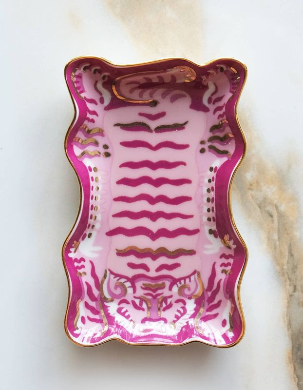 Porcelain Trinket Dish | Tibetan Tiger