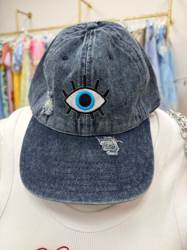 Denim Evil Eye TPEFH Hat