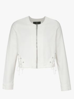 Korin White Denim Jacket, Size: XS