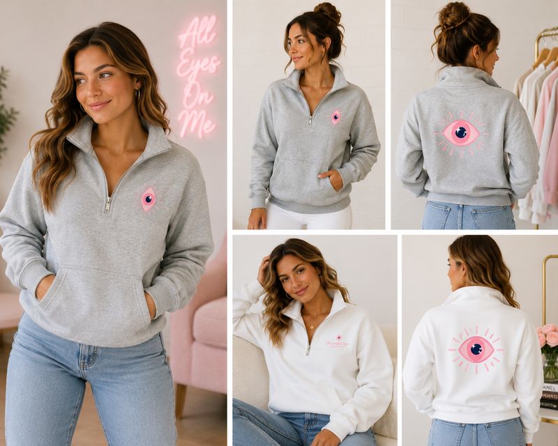 TPEFH  Quarter Zip Grey