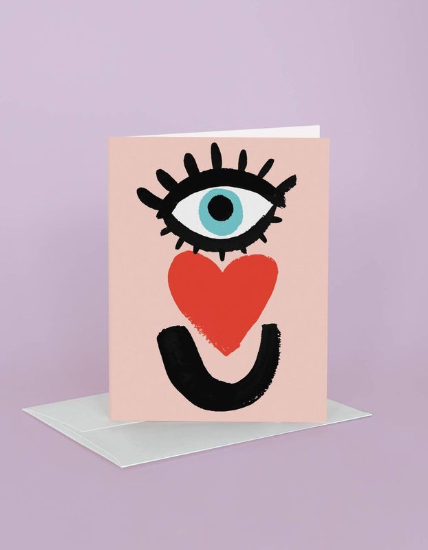 Eye <3 U Greeting Card