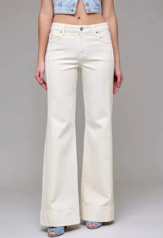 Hidden Mid Rise Comfort Flare Jean