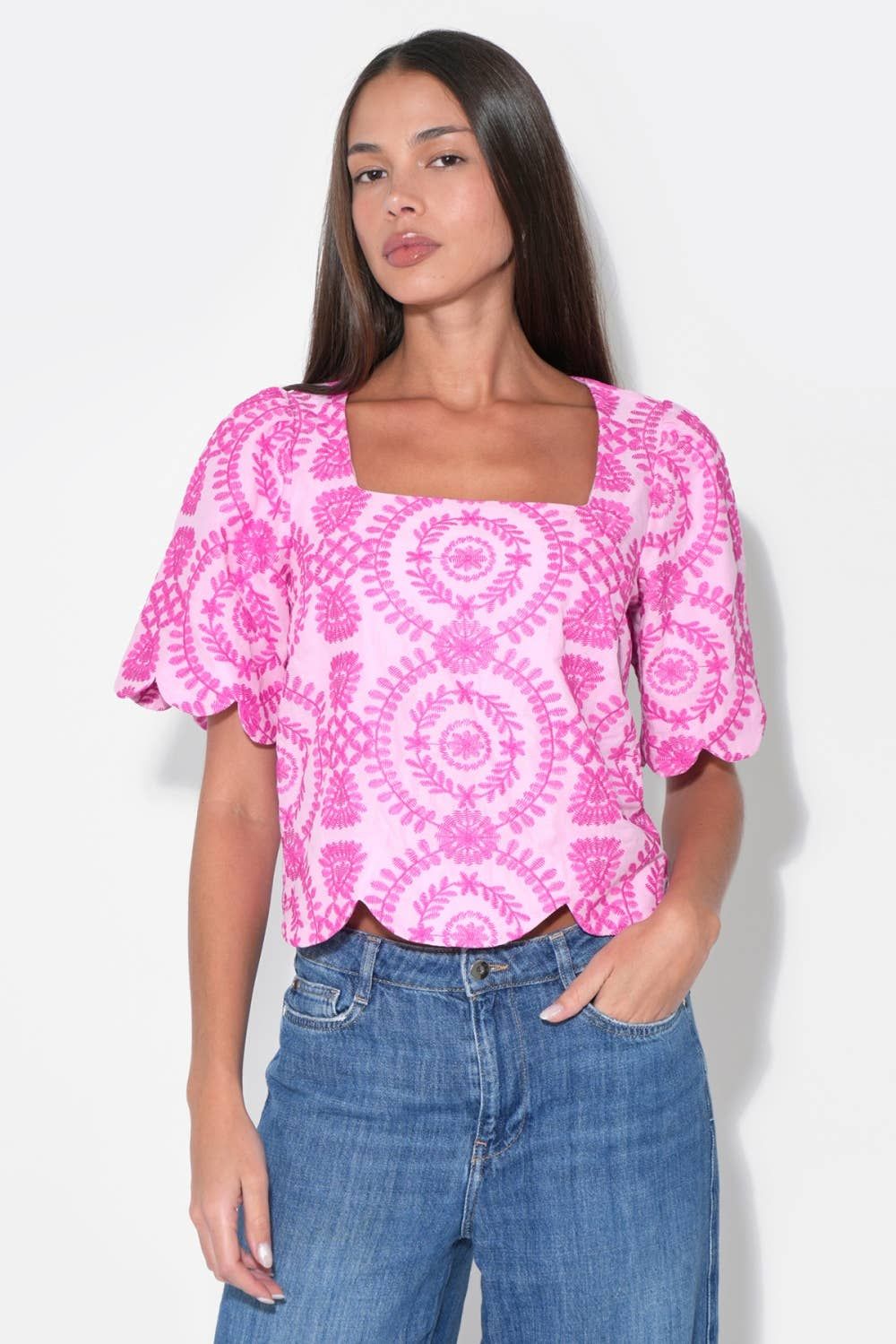 Adelyn Rae Pink Top