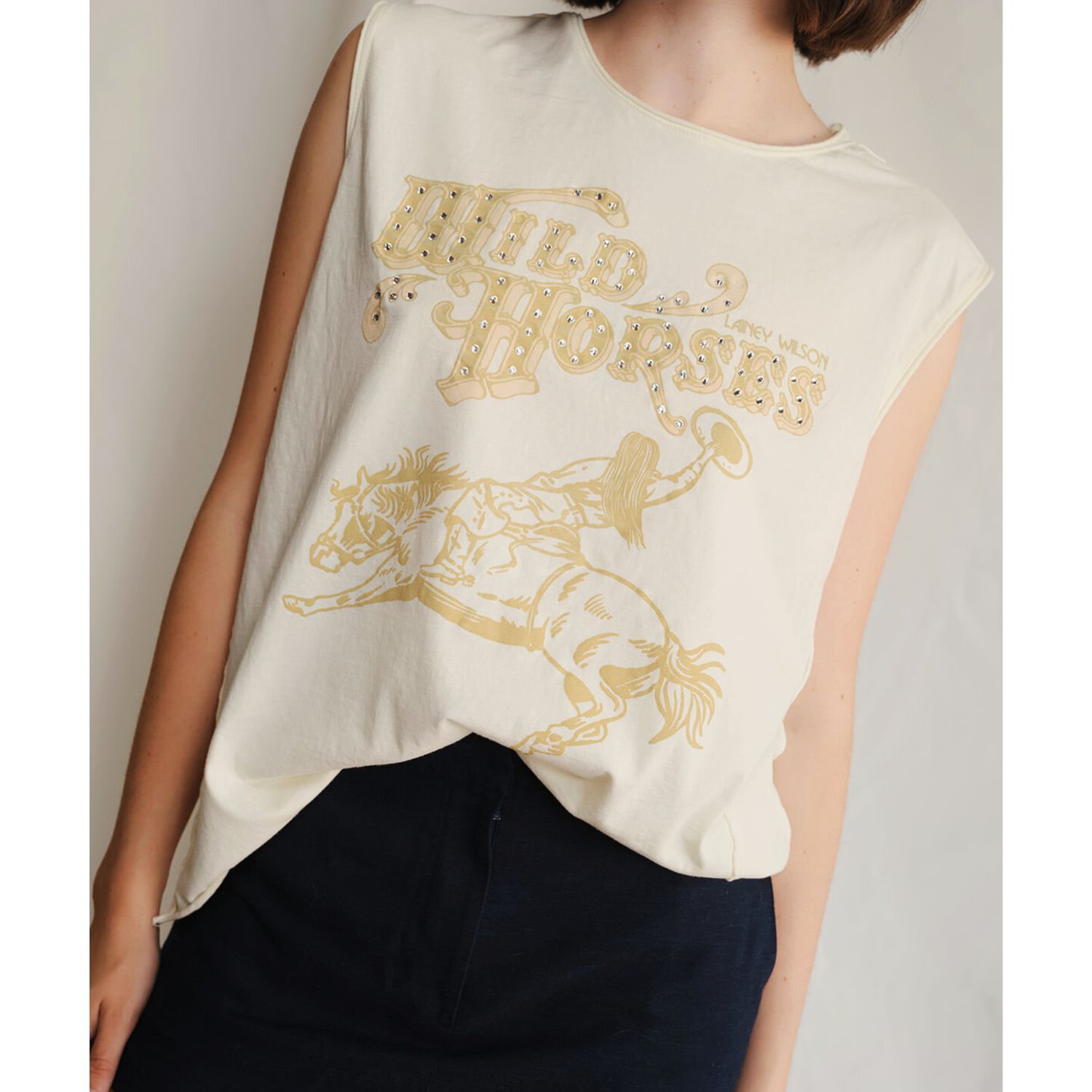 Lainey Wilson Wild Horses Sleeveless Top, Size: S