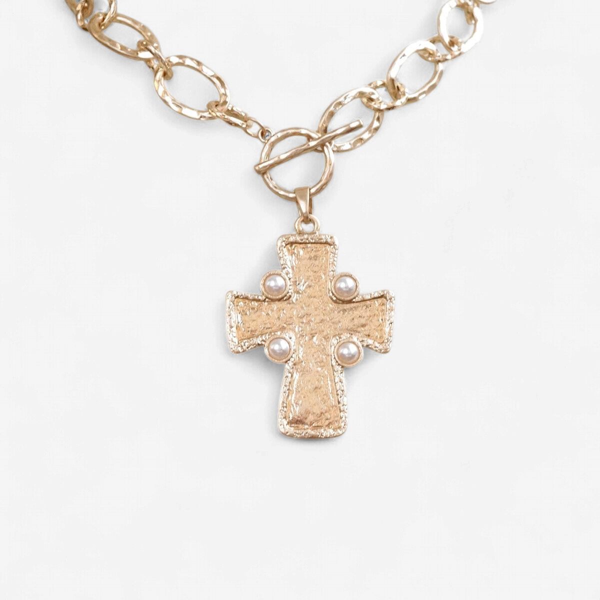 Byzantine Cross Pendant Necklace