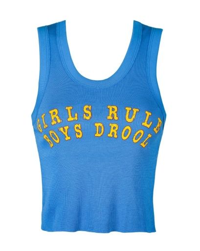 GIRLS RULE BOYS DROOL RANDY TANK, Size: XS/S