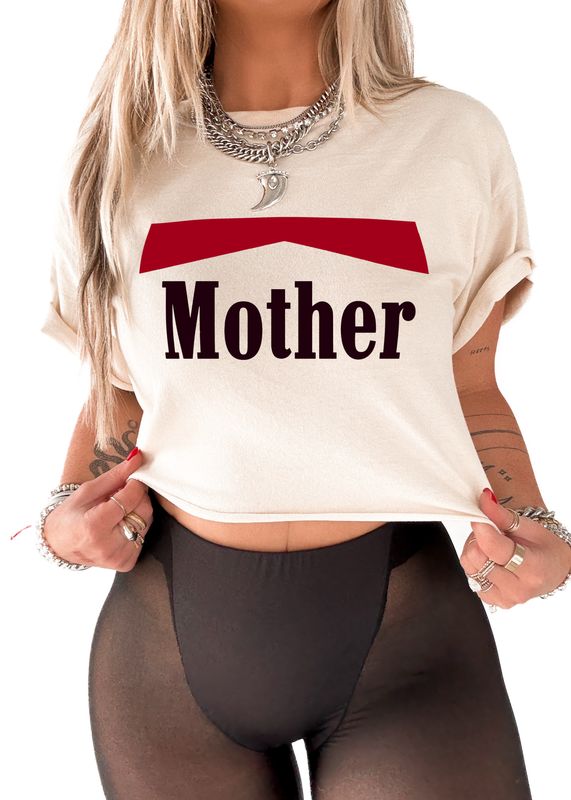 CROPPED VINTAGE MOTHER GRAPHIC TEE