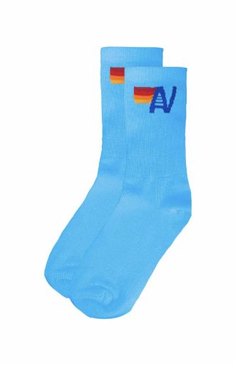 logo - sock, Colour: sky, Size: l/xl