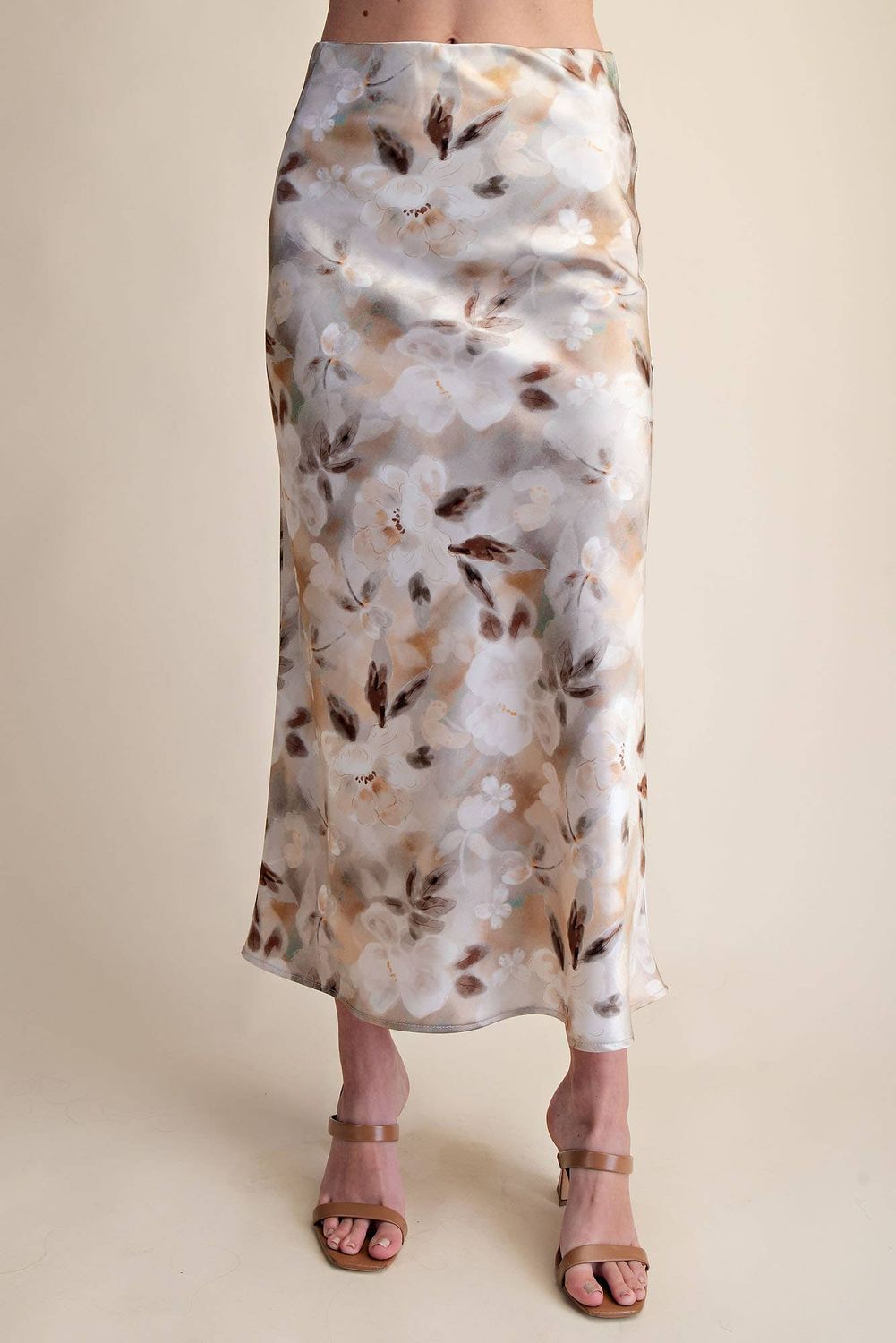 Floral Midi Skirt, Size: S