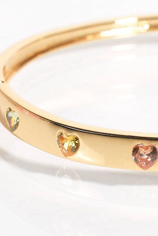Rainbow Hearts Bangle