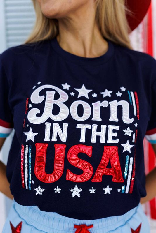 Born in the USA Sparkle T-Shirt