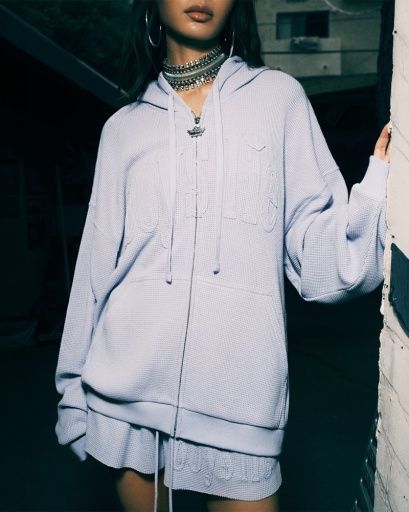 LILAC BABY THERMAL HARLEY ZIP-UP