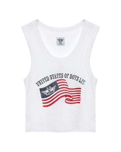 UNITED STATES OF BOYS LIE RANDY TANK, Size: XS/S