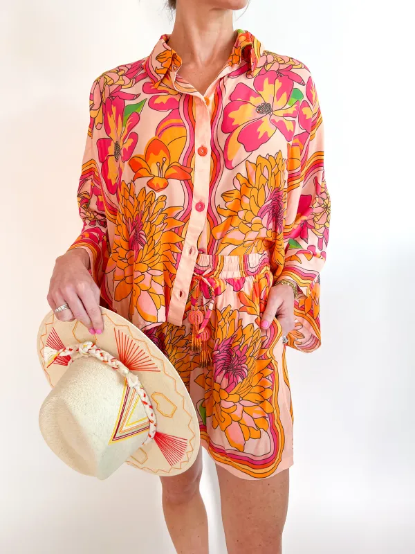Dixie Marigold Garden Blouse
