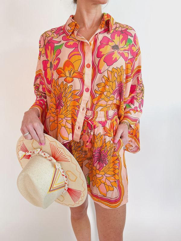 Dixie Marigold Garden Shorts