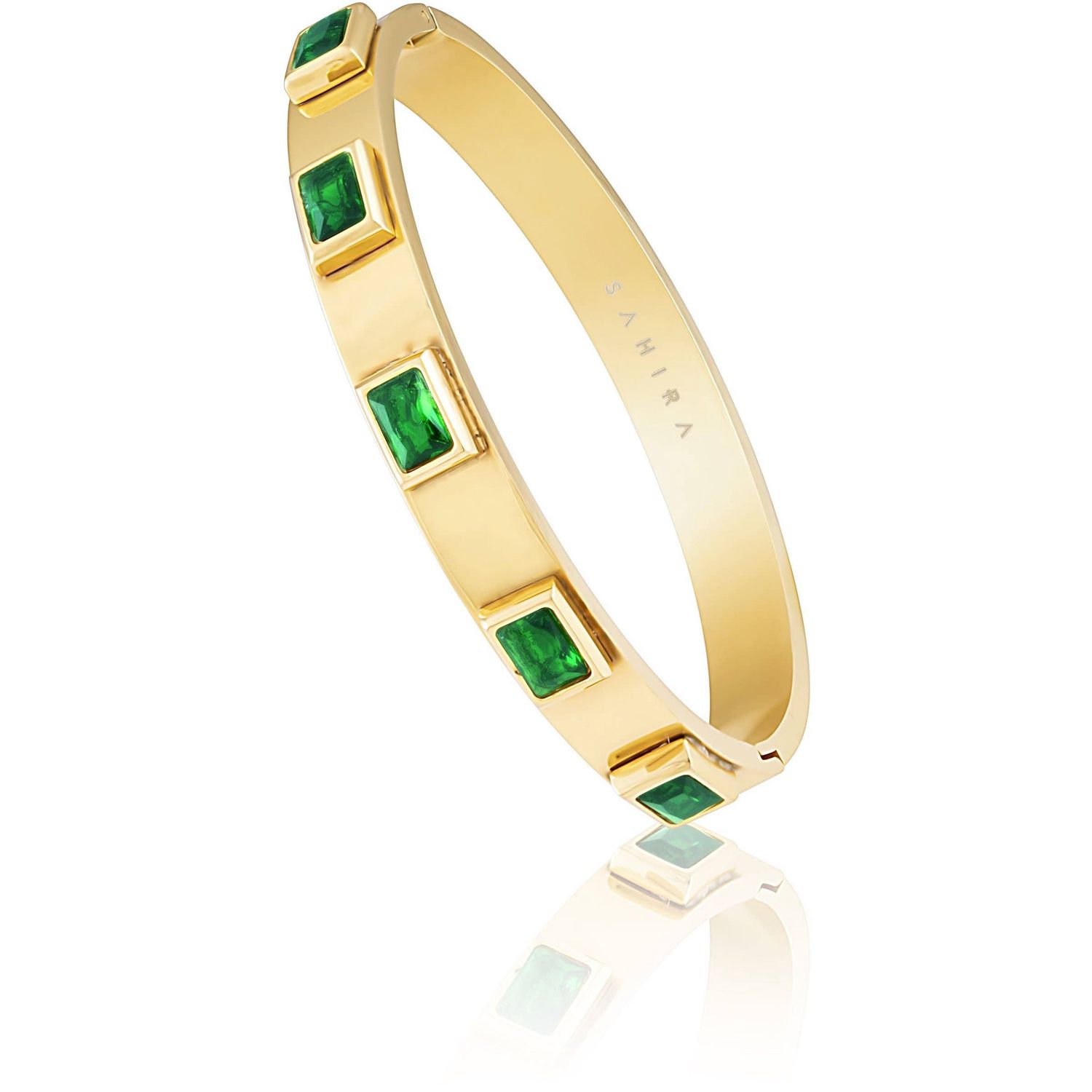 Emerald Bracelet, Color: Gold