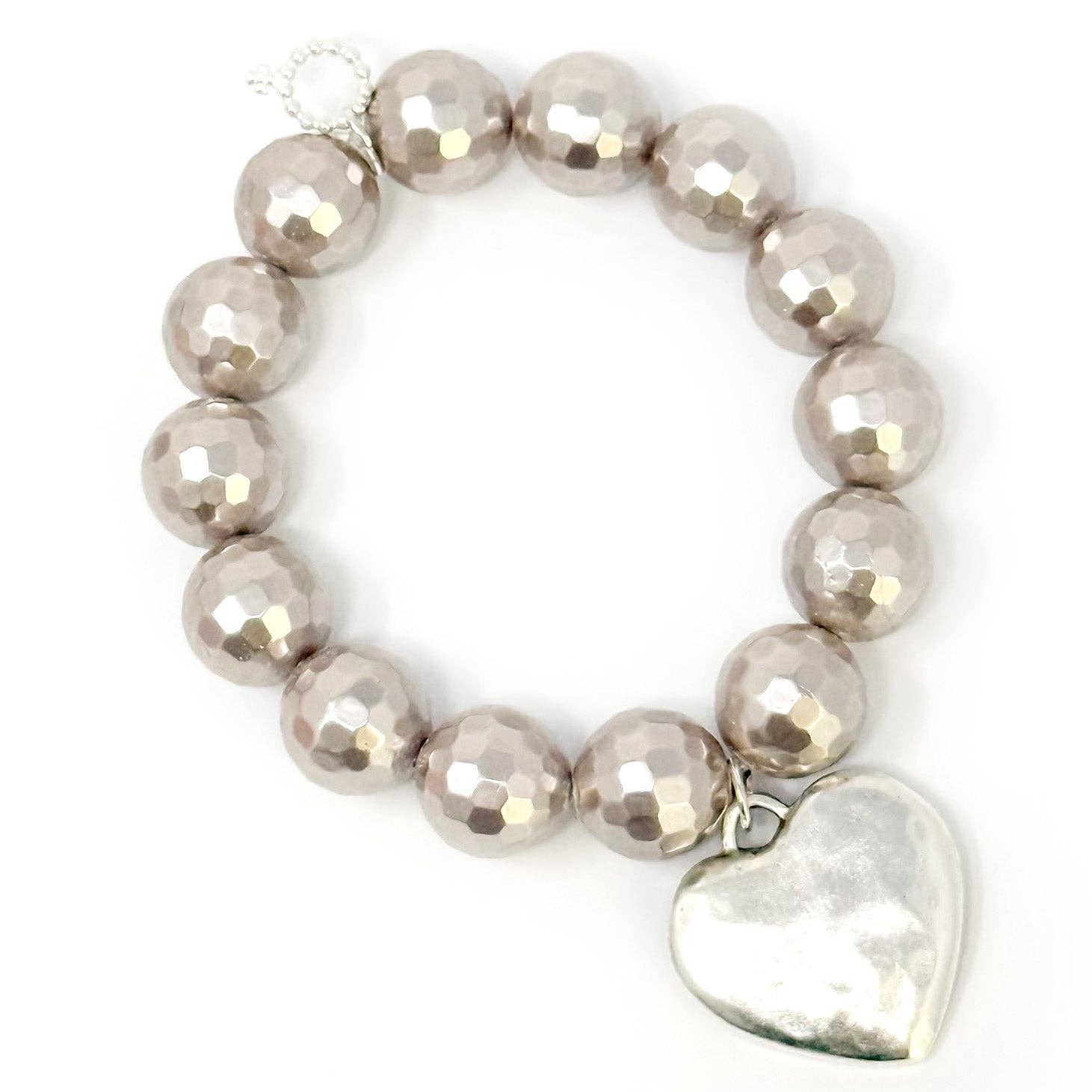 Faceted Sherbet Agate with Over the Moon