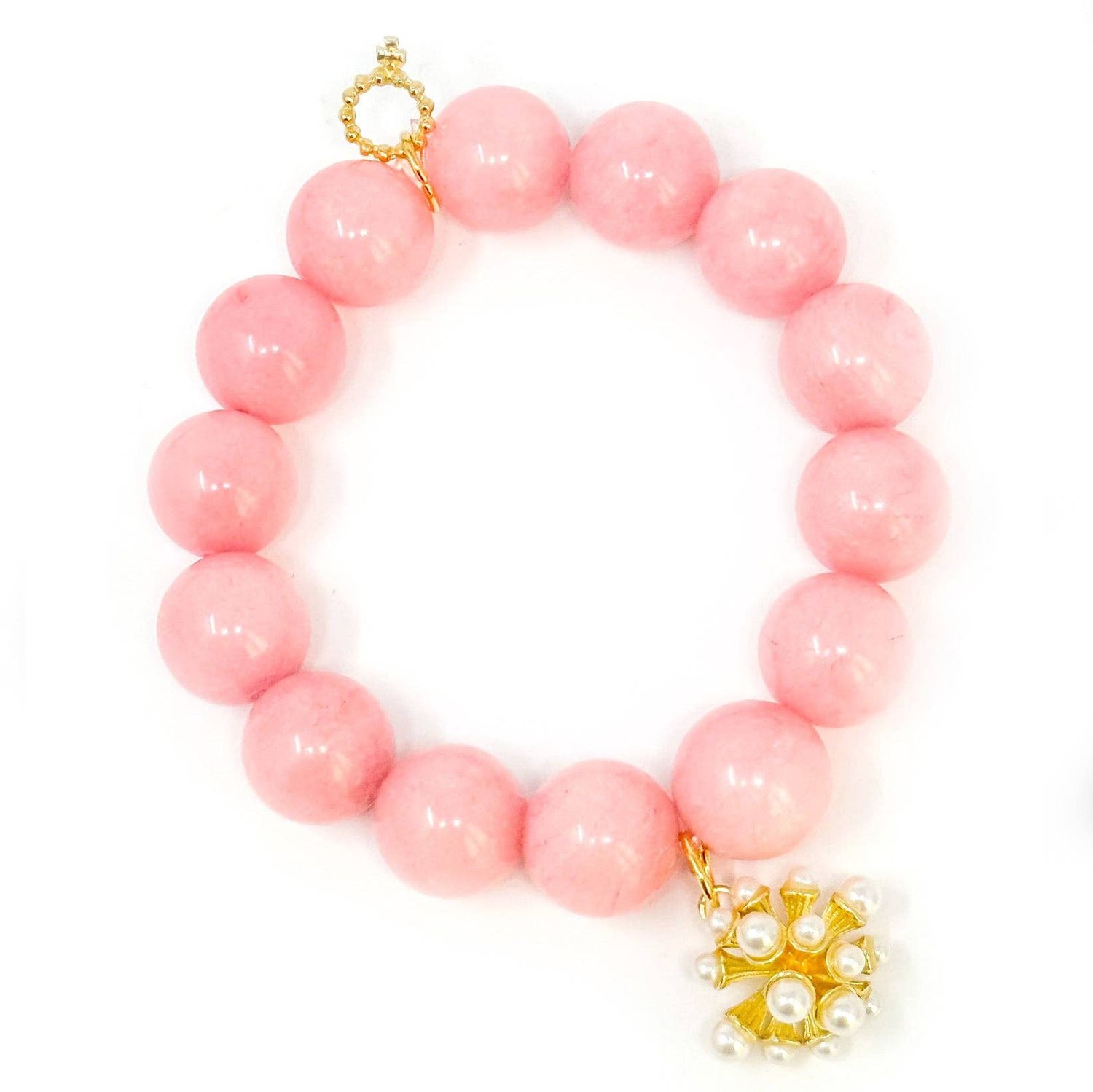 Bubblegum Jade with Pearl Starburst