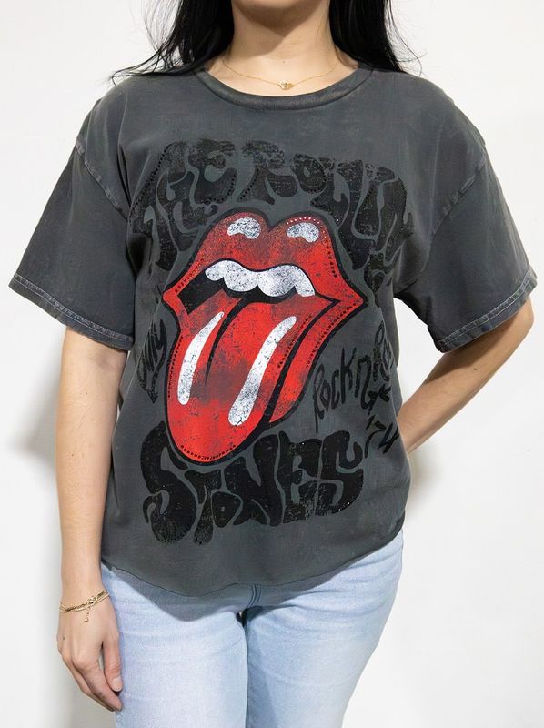 Rolling Stones Crop Tee