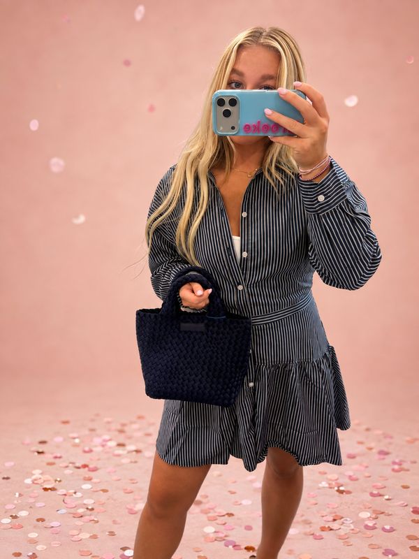 Striped Button Down Curvey Dress