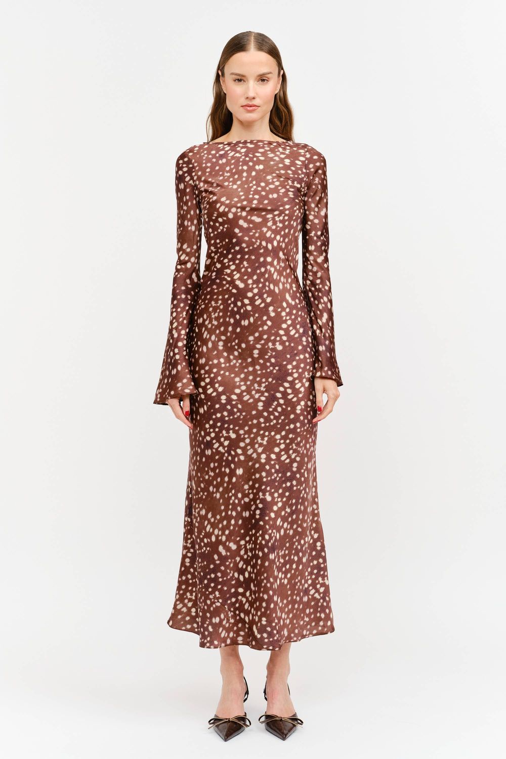 Georgie Dress, Color: DEER, Size: M