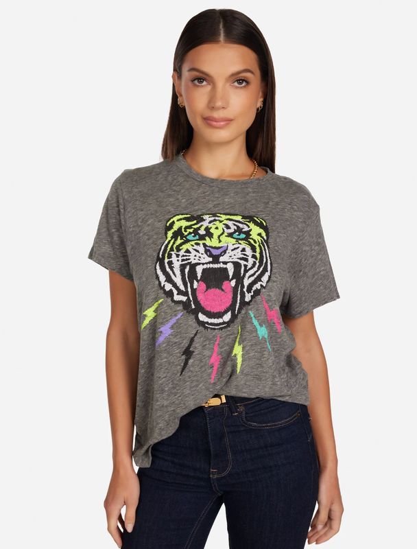 Capri Neon Lightning Tiger T-shirt