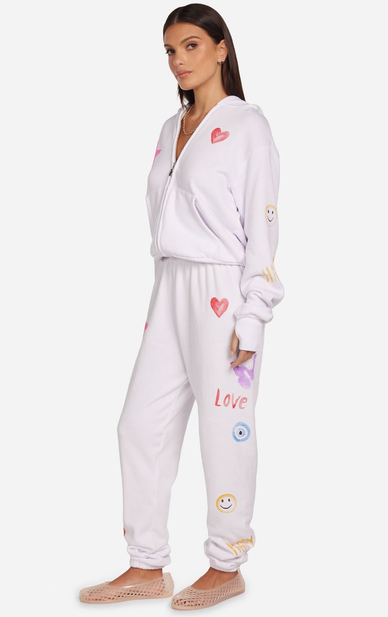 Twyla Water Color Elements Zip Up