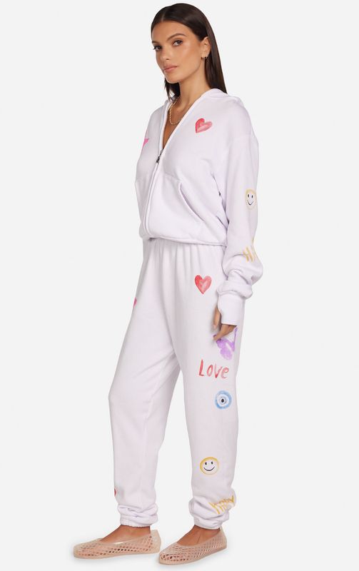 Twyla Water Color Elements Zip Up