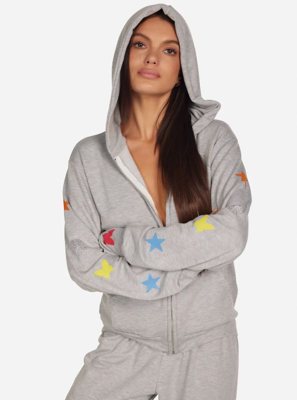 Leann Ombre Butterfly Peace Zip Up