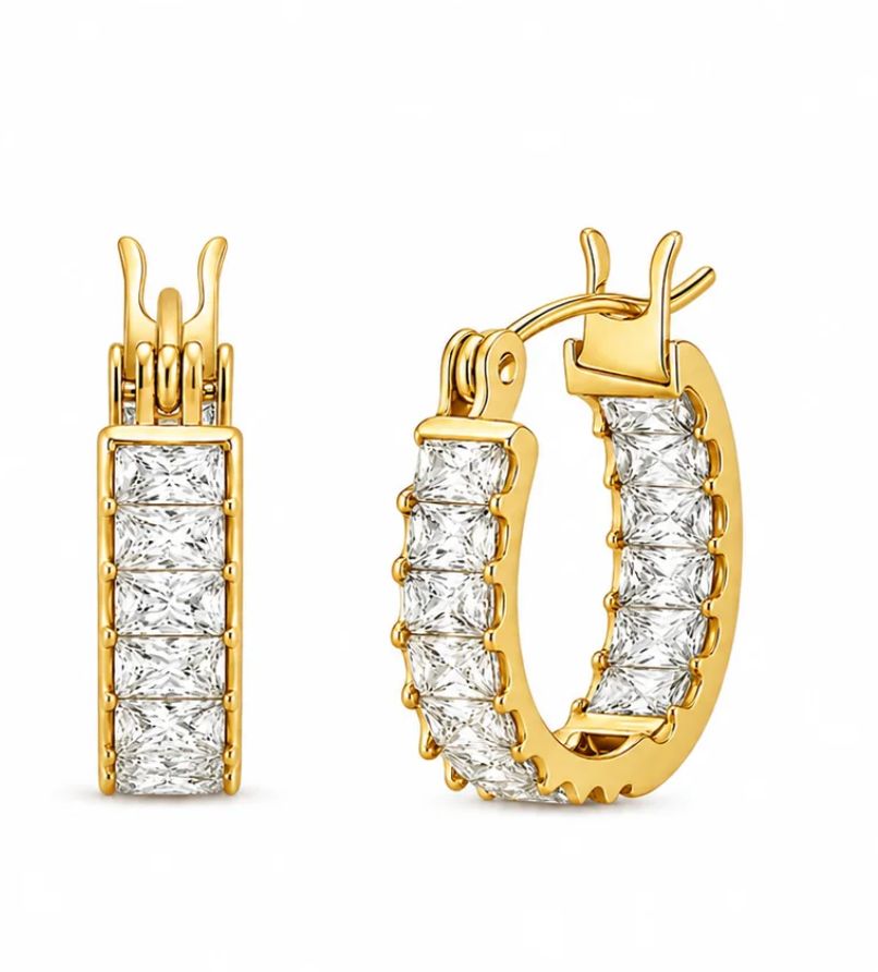 Lyndsay Mini Gold Hoop Earring