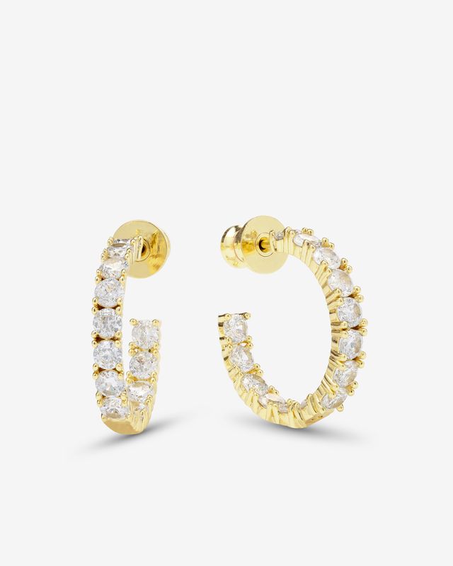 The Heiress Hoops .75" Diamond