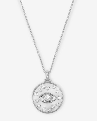 Evil Eye Medallion Necklace