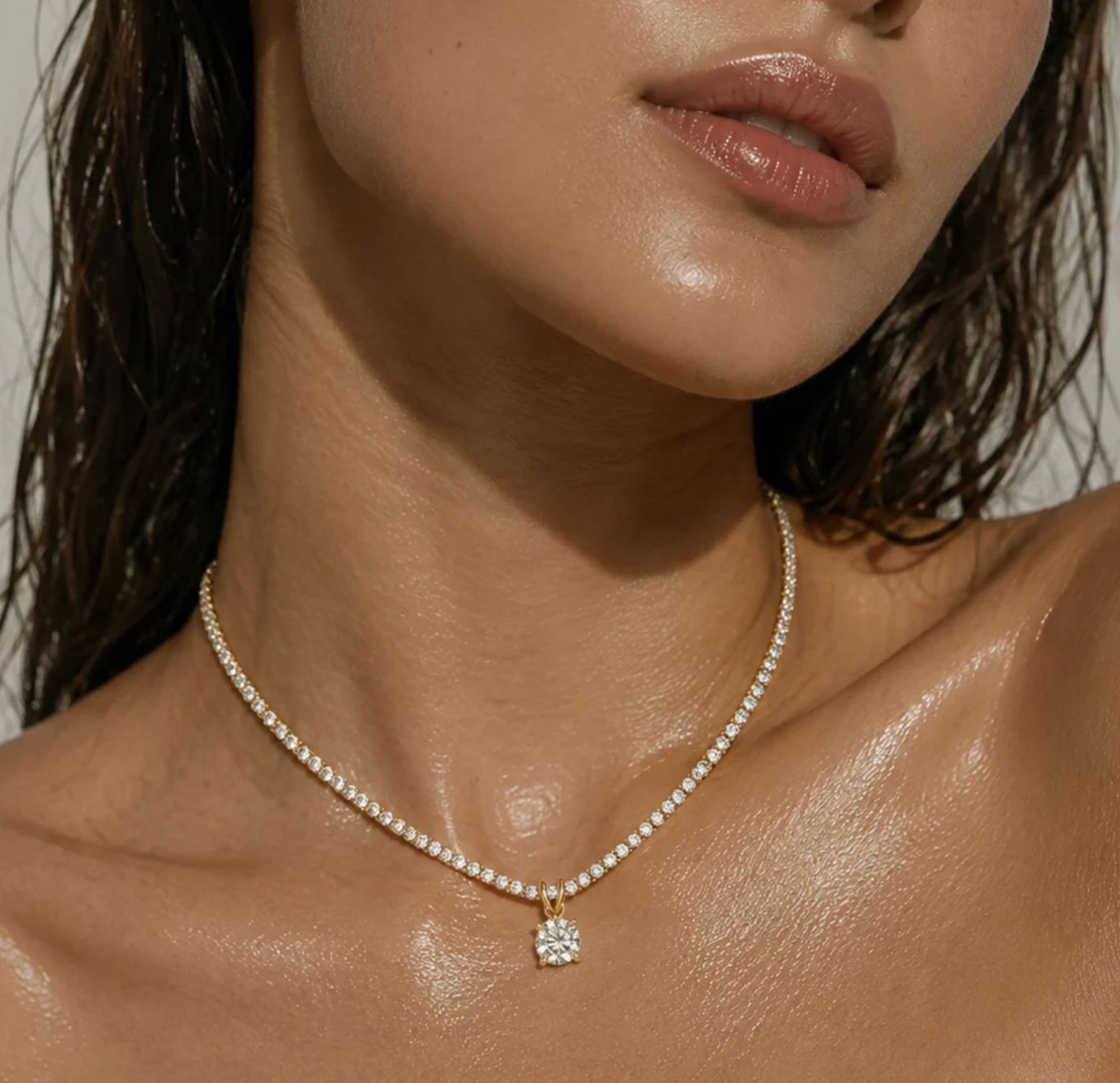 Phoebe Tennis Pendant Necklace